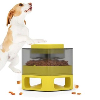DOGGY VILLAGE Pet Auto-Buffet MT7130Y yellow - mechanical dispenser for dry food