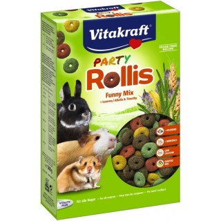 VITAKRAFT Party Rollis Funny Mix - treat for rodents and rabbits - 500g