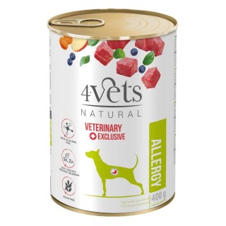 4VETS Natural Allergy Lamb Dog - wet dog food - 400 g
