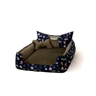 GO GIFT Dog and cat bed XXL - brown - 110x90x18 cm