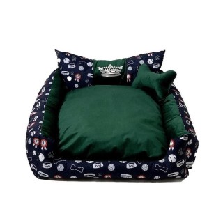 GO GIFT Dog and cat bed L - green  - 90x75x16 cm