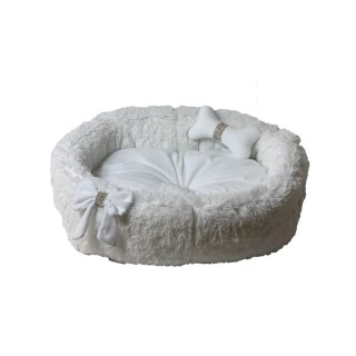 GO GIFT Cocard white XL - pet bed - 65 x 60 x 18 cm