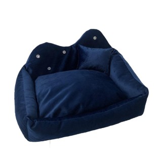 GO GIFT Prince navy blue XL - pet bed - 60 x 45 x 10 cm