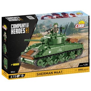 COBI 3044 Company of Heroes 3. American Medium Tank Sherman M4A1 615 Bricks