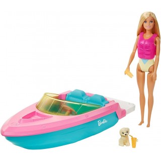 Barbie Speedboat + GRG30 MATTEL Doll