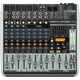 Behringer QX1222USB audio mixer 16 channels