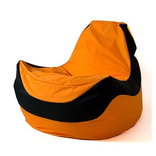 Sako bag pouf Bolid orange-black XXL 140 x 100 cm