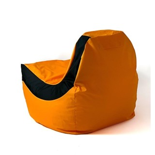 Sako bag pouf Bolid orange-black XXL 140 x 100 cm