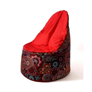 Sako bag pouffe Mandala print-red XL 120 x 80 cm