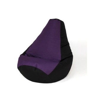 Sako bag pouffe Pear black-purple XL 130 x 90 cm