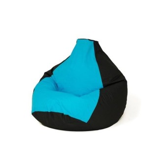 Sako bag pouffe Pear black and blue L 105 x 80 cm