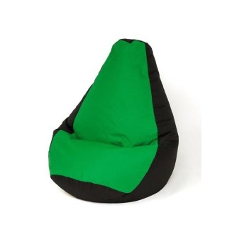 Sako bag pouffe Pear black and green XXL 140 x 100 cm