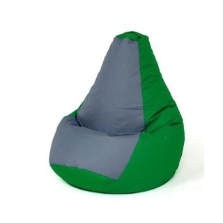 Sako bag pouffe Pear green-grey XL 130 x 90 cm