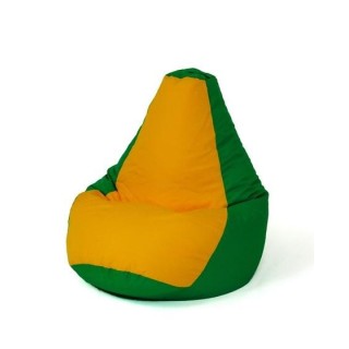 Sako bag pouffe Pear green-yellow XXL 140 x 100 cm