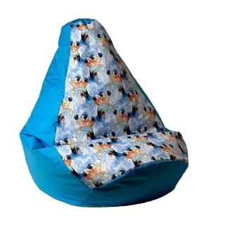 Sako bag pouffe pear print blue - Frozen XL 130 x 90 cm