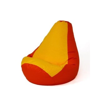 Sako bag pouffe Pear red-yellow XL 130 x 90 cm