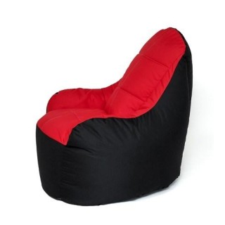 Sako Boss sack pouffe black-red XXL 140 x 90 cm