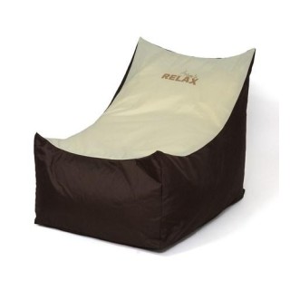 Tron brown-cream Sako bag pouffe XXL 140 x 90 cm