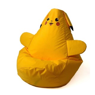 Pikachu yellow Sako bag pouffe XL 130 x 90 cm