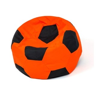 Sako bag pouf Ball orange-black L 80 cm
