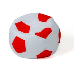 Sako bag pouf Ball white-red L 80 cm