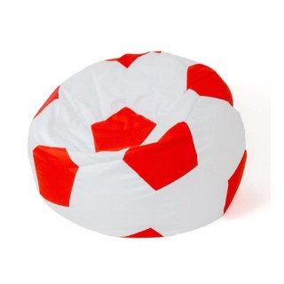 Sako bag pouf Ball white-red XXL 140 cm