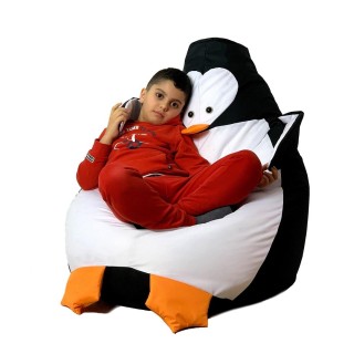 Sako bag pouf Penguin black and white XL 130 x 90 cm