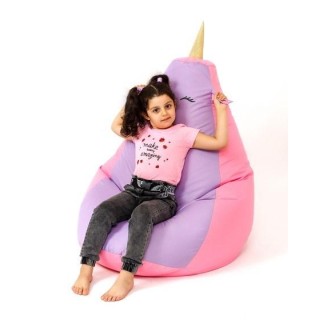 Sako bag pouf Unicorn pink-purple L 105 x 80 cm