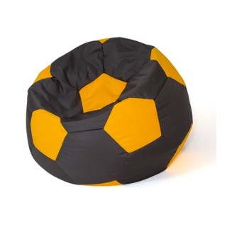 Sako bag pouffe Ball black-yellow L 80 cm