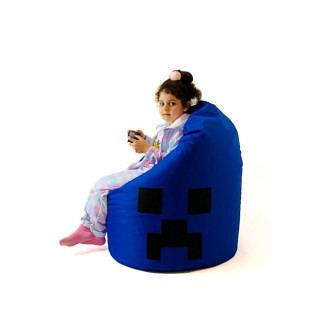 Sako bag pouffe Minecraft blue XXL 110 x 90 cm