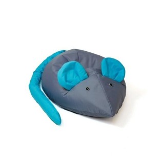Sako bag pouffe Mouse grey-blue L 110 x 80 cm