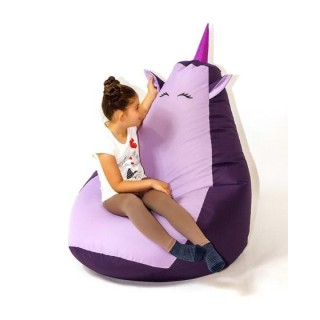 Sako bag pouffe Unicorn purple-light purple XL 130 x 90 cm