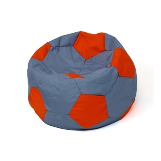Soccer Sako bag pouffe grey-red XL 120 cm