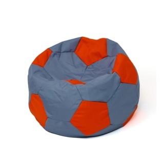 Soccer Sako bag pouffe grey-red XXL 140 cm