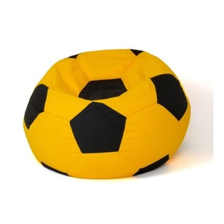 Soccer Sako bag pouffe yellow-black XXL 140 cm
