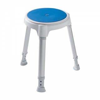Dietz Tayo - circular shower stool with swivel plate and height adjustment