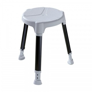 Dietz Tayo SilverLine - antibacterial round shower stool with height adjustment