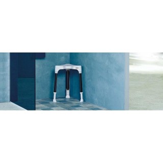 Dietz Tayo Triangular shower stool with hygienic cut-out