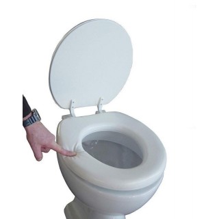 Soft toilet seat with a flap