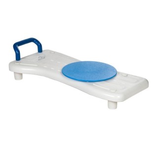 Bath bench with rotating disc