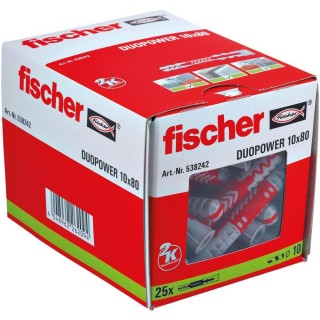 Fischer DuoPower 10 x 80 25 pc(s) Expansion anchor 80 mm
