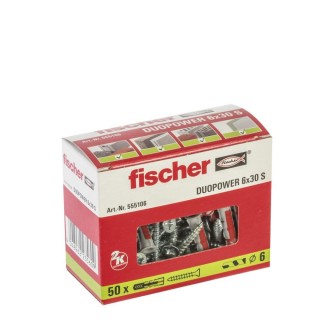 Fischer DUOPOWER 6 x 30 S 50 pc(s) Expansion anchor 30 mm