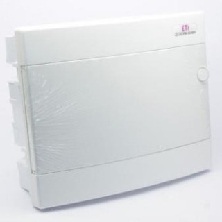 ECM 2X18PO-s Wall mounted box with white door