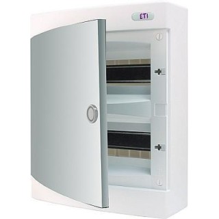 ECT 2X18PO-s Wall mounted box with white door