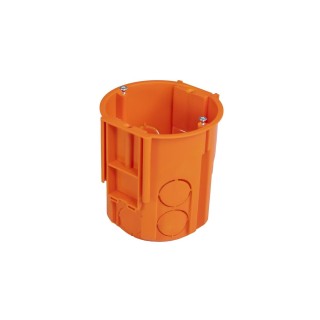 Mounting box deep with connectors 68x80mm orange 650C