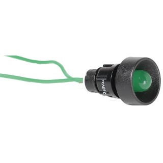 Лампа сигнальная LS LED 10 G 230 (10мм, 230V AC, зеленая)