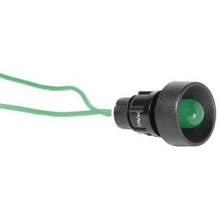 Лампа сигнальная LS LED 10 G 24 (10мм, 24V AC, зеленая)