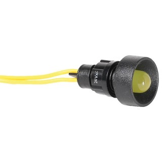 Лампа сигнальная LS LED 10 Y 24 (10мм, 24V AC, желтая)