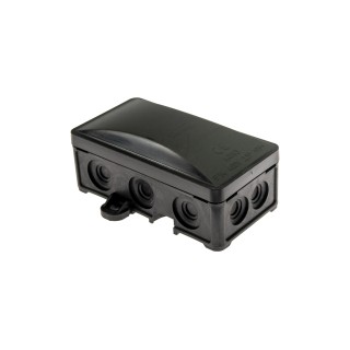 Surface mounted box black UV 90x45x40mm IP54