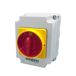 PN3RS10010LK emergency ON-OFF switch with padlocking 3P 100A IP54